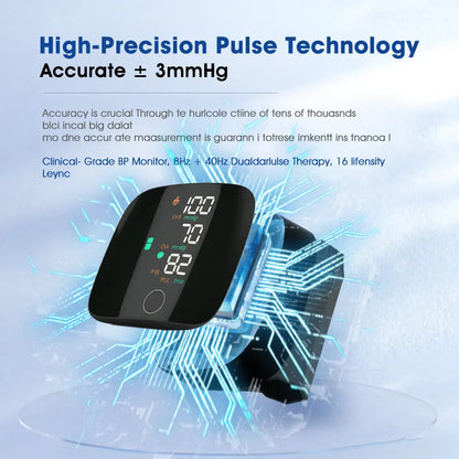 Comauo® Dual Pulse BP Monitor: The Only Blood Pressure Device That Heals While It Reads.